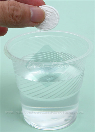 China Custom bulk travel Disposable Hotel Restaurant Travel Tablet Bath Cotton Compressed Towel Factory